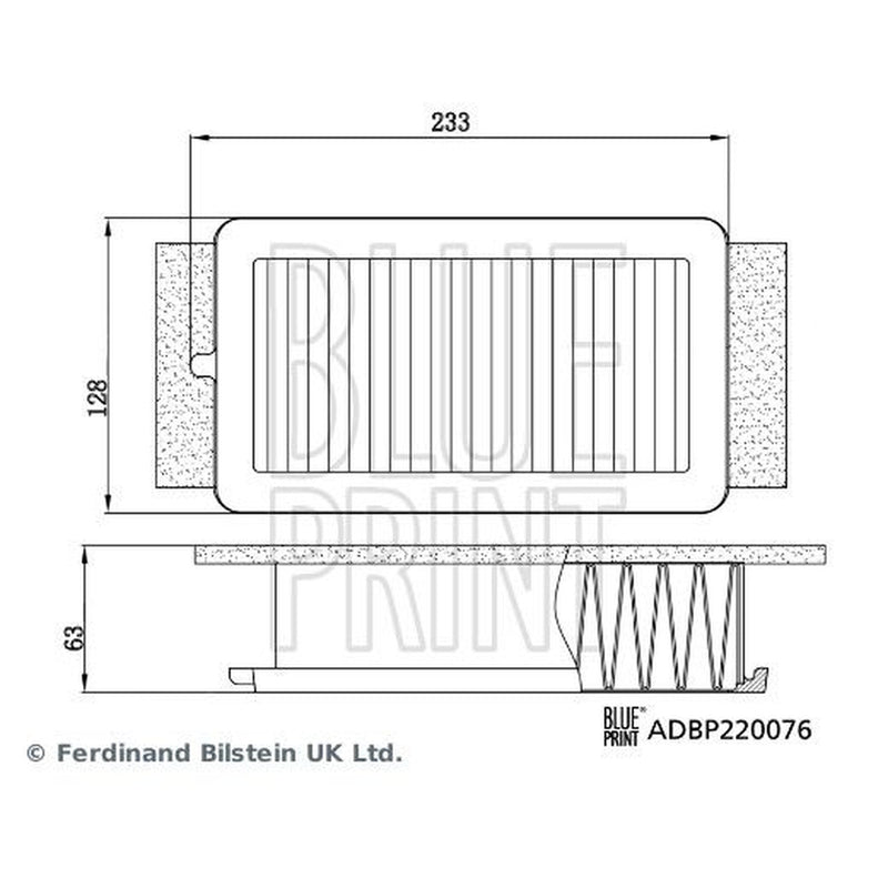 Blue Print Engine Air Filter fits Renault Captur II 2020 on
