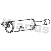 Klarius Box With Tail Pipe Rear fits Peugeot 307 Cc 2003-2009 2.0