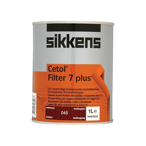 Sikkens Cetol Filter 7 Plus Translucent Woodstain Mahogany 1 litre Sikkens - NN4 Online