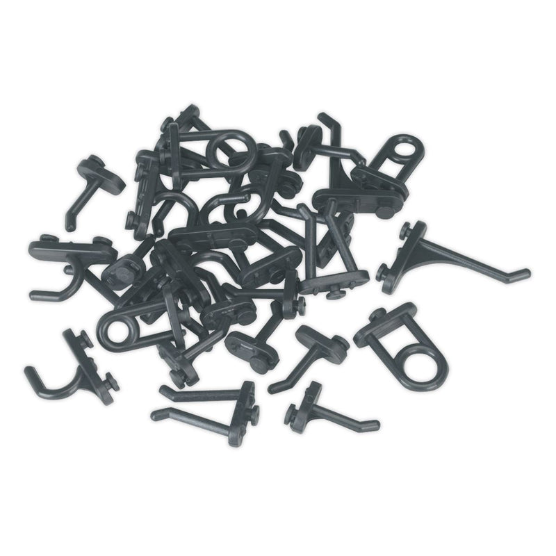 Sealey Hook Assortment for Composite Pegboard 30pc S0766 Siegen by Sealey - Dynamic Drive