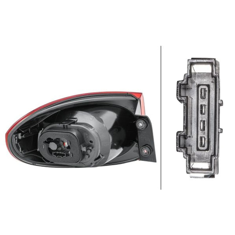 Hella Tail Light / Lamp WY21W Right fits VW Tiguan 2007-2018 1.4 2.0