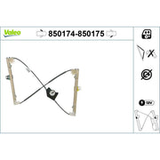 Valeo Electric Window Regulator Lifter Left Front 850174