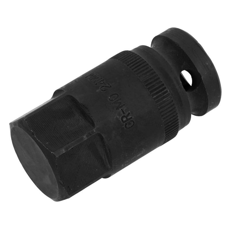 Sealey Motorcycle Wheel Nut Socket H24 1/2"Sq Drive SMC37 Sealey - Dynamic Drive