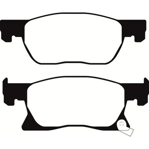 Abtex Front Brake Pad Set fits Opel Astra K 2015-2021 1.0 1.4 1.5 1.6