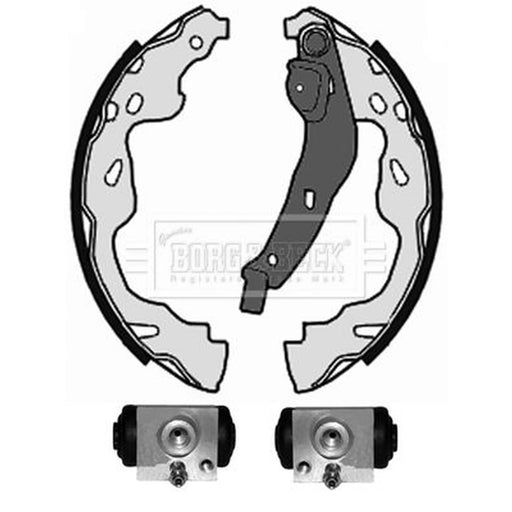 Borg & Beck Brake Shoe Set Axle Kit BBS1102K