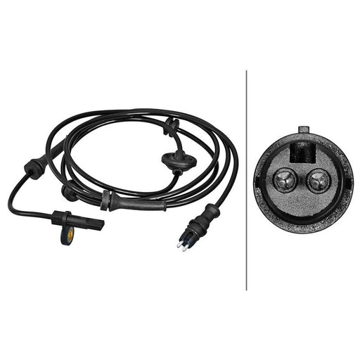 Hella ABS Wheel Speed Sensor Rear fits Fiat Doblo 2001-2005 1.2 1.3 1.4 1.6 1.9
