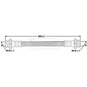 Borg & Beck Brake Hydraulic Hose Line Rear Right BBH7138