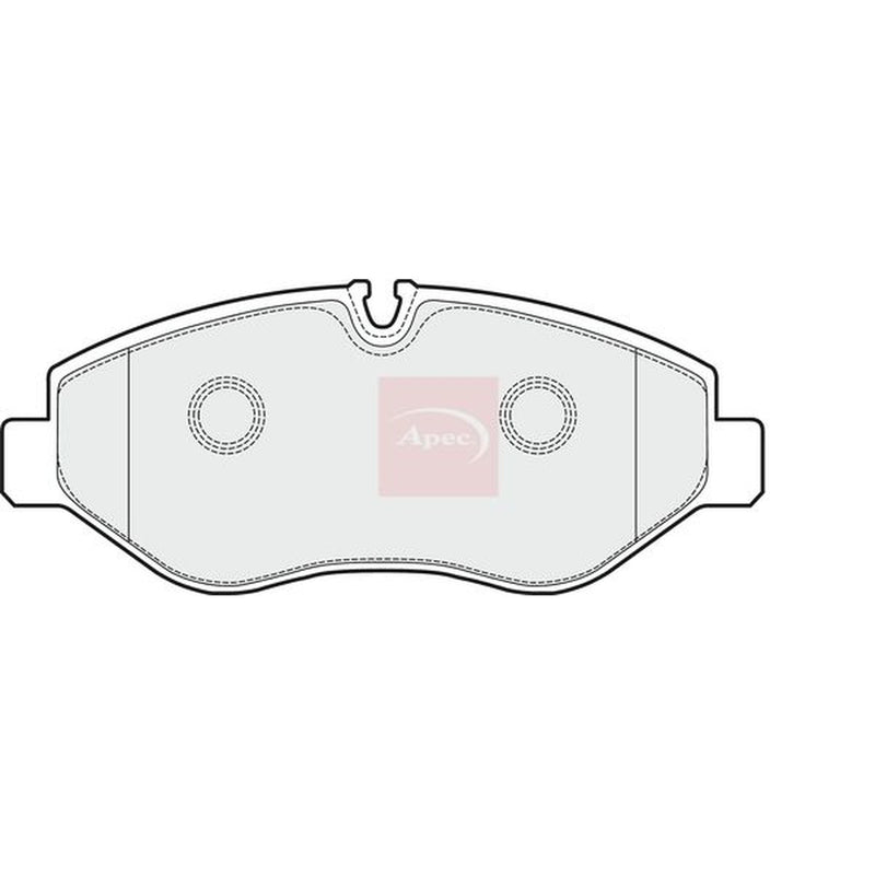 Apec Front Brake Pad Set fits Mercedes-Benz Eqv 2020 on 447.813 447.815