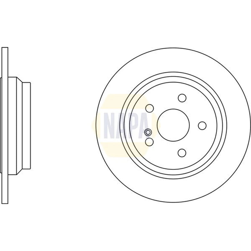NAPA Front / & Rear / Brake Discs & Pads fits Mercedes-Benz Sl 2008-2012 230.454
