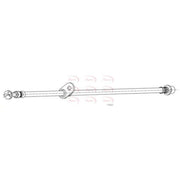 Apec Brake Hydraulic Hose Line Front Right fits Subaru Forester 2008-2013