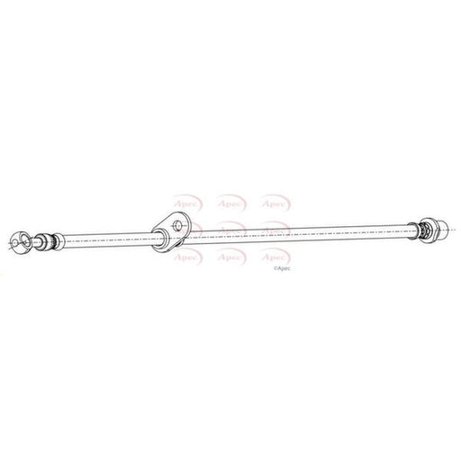 Apec Brake Hydraulic Hose Line Front Right HOS4501
