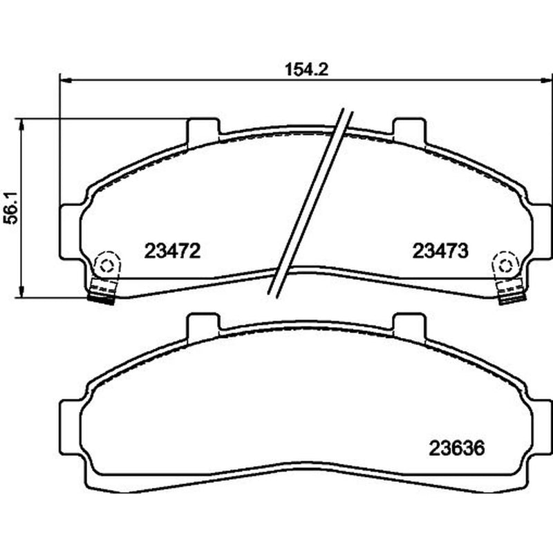 Mintex Front Brake Pad Set fits Ford Usa Explorer 1993-2002 4.0 4.9