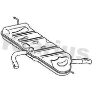 Klarius Box With Tail Pipe Rear fits Audi A3 2007-2013 1.4