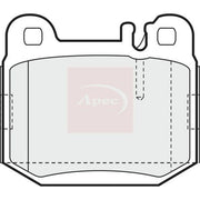 Apec Front & Rear Pads fits Mercedes-Benz M-Class 1998-2005