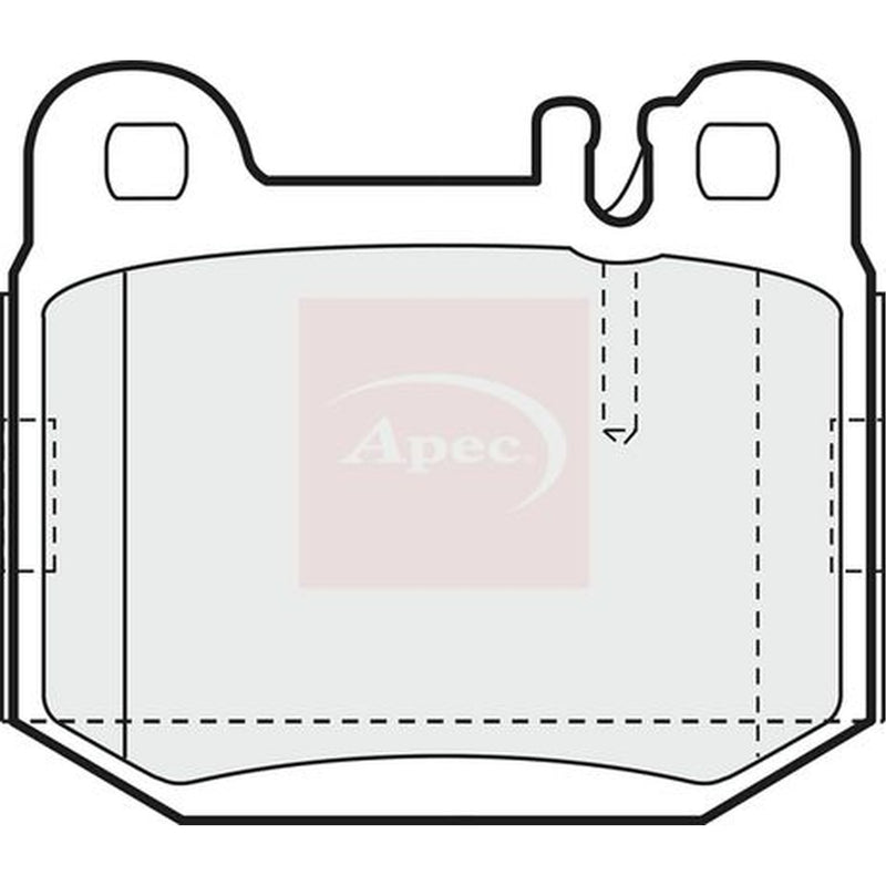 Apec Rear Brake Solid Discs & Pads fits Mercedes-Benz M-Class 1998-2005