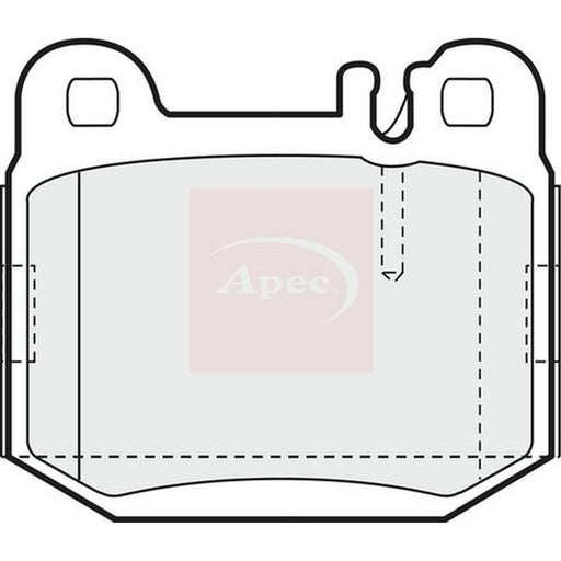 Apec Rear Brake Solid Discs & Pads fits Mercedes-Benz M-Class 1998-2005