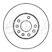 Key Parts Front & Rear Brake Discs & Pads fits Opel Zafira 2006-2010 2.0