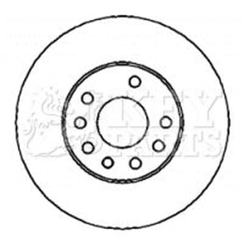 Key Parts Front & Rear Brake Discs & Pads fits Opel Zafira 2006-2010 2.0