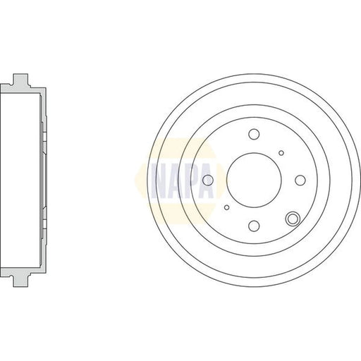 NAPA Brake Drum Assembly Rear NDR1010