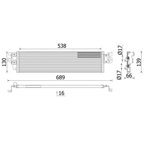 Mahle Automatic Gearbox Oil Cooler fits VW Arteon 2018 on 2.0