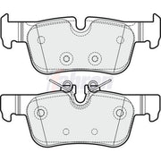 Fahren Rear Brake Pad Set FBP3750