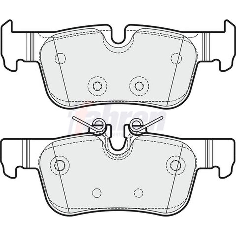 Fahren Rear Brake Pad Set FBP3750