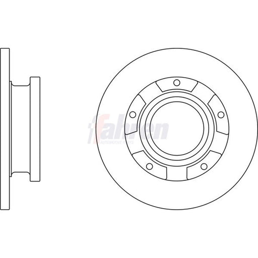 Fahren 2 x Rear Brake Discs FBD6736-x2