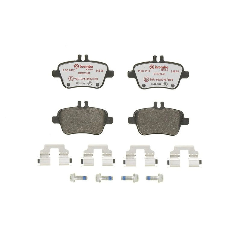 Brembo Xtra Front & Rear Pads fits Mercedes-Benz Slk 2011-2012