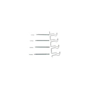 Bosch Brake Pad Accessory Fitting Kit Front fits Mercedes-Benz /8 1968-1977
