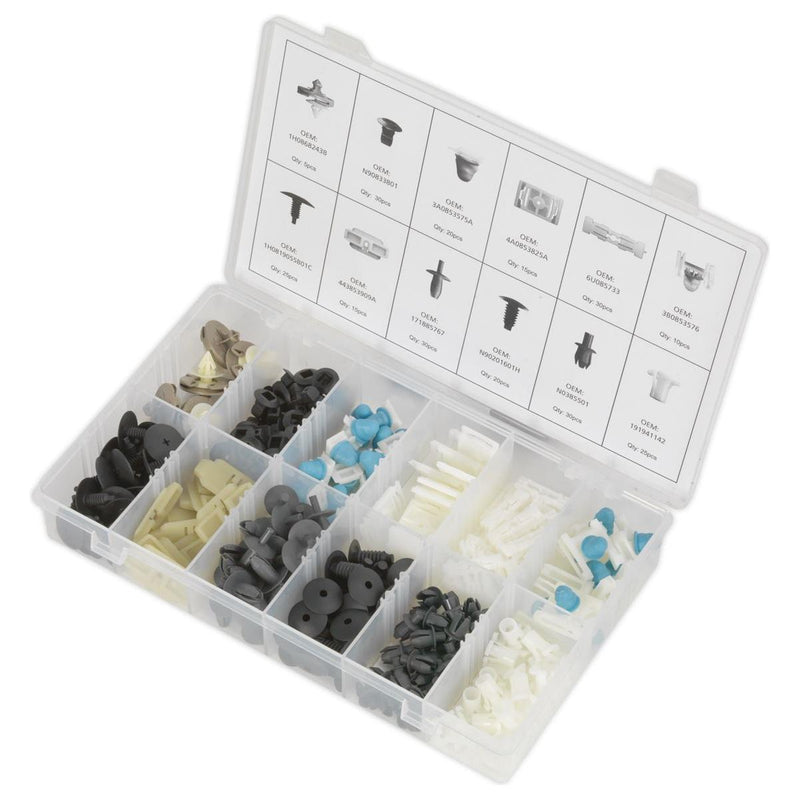 Sealey Trim Clip Assortment for VW 255pc BTC04 Sealey - Dynamic Drive