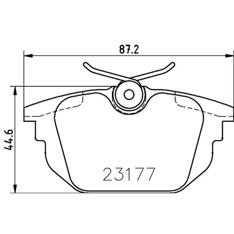 DON Front & Rear Pads fits Fiat Punto 1994-2000 1.2 1.7