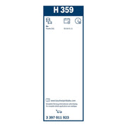 Bosch Conventional Wiper Blade 350mm — H359 fits Kia Picanto I 2004-2011 1.0 1.1