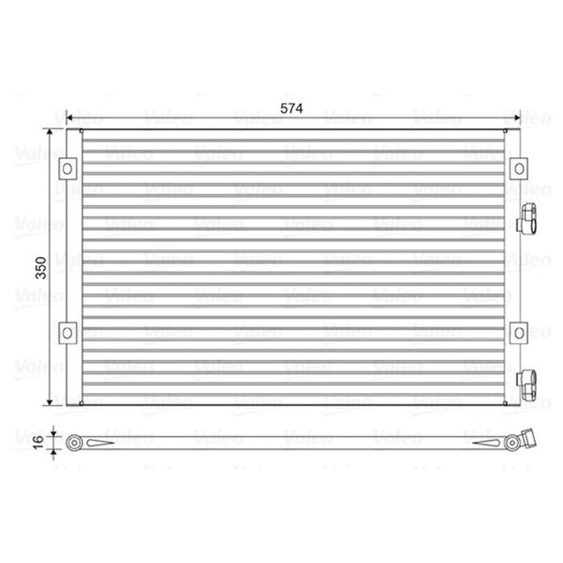 Valeo Air Conditioning Condenser 814487