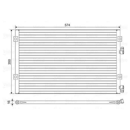 Valeo Air Conditioning Condenser 814487