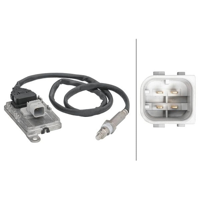 Hella NOx Nitrogen Oxide Sensor Exhaust Pin fits Scania G II 2017 on