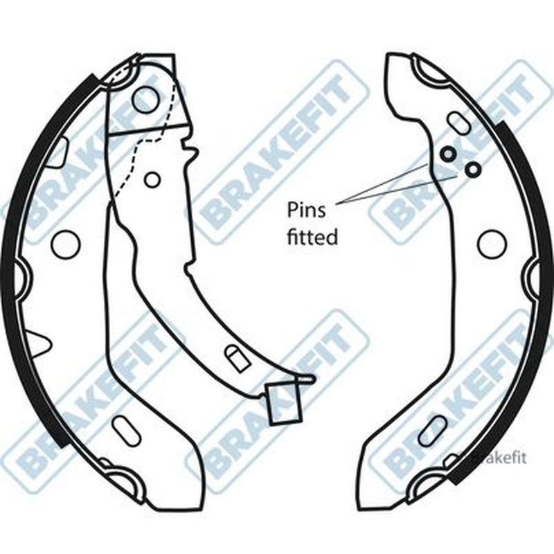 Apec Brake Shoe Set Axle Kit fits Mercedes-Benz A-Class 1997-2004