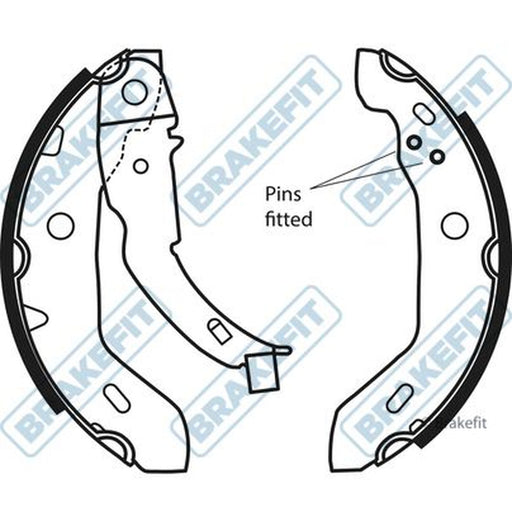 Apec Brake Shoe Set Axle Kit fits Mercedes-Benz A-Class 1997-2004