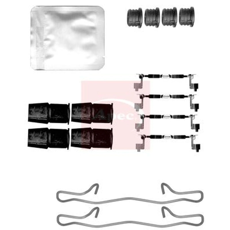 Apec Brake Pad Accessory Fitting Kit Rear KIT1611