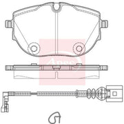 Apec Front Brake Pad Set fits VW California T6 Camper 2015-2024 2.0