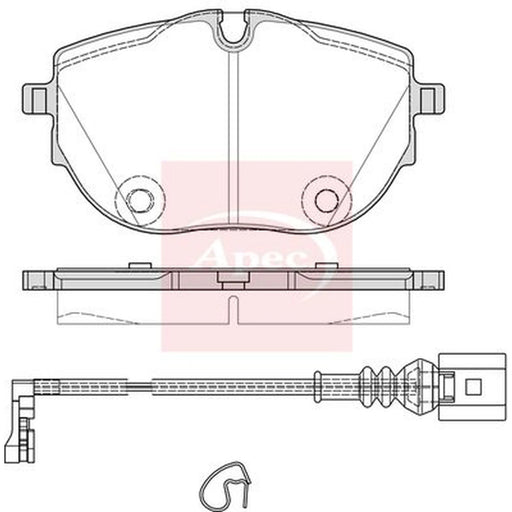 Apec Front Brake Pad Set PAD2409