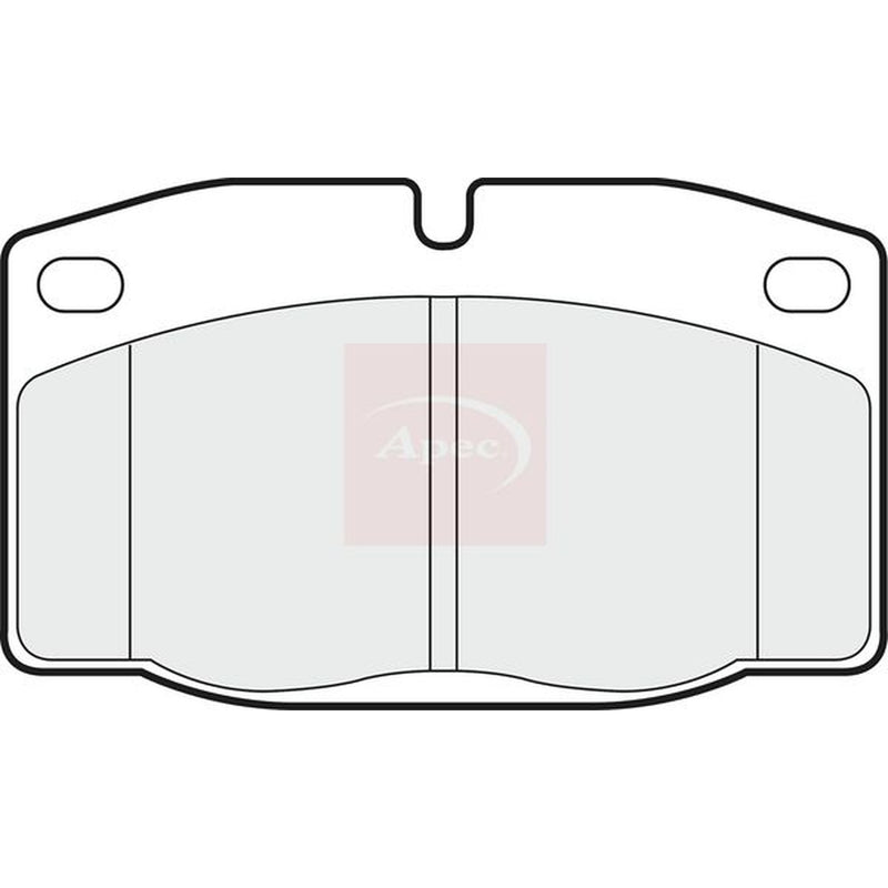 Apec Front Brake Pad Set fits Bedford Astra Van Estate 1984-1991 1.3 1.6 1.7