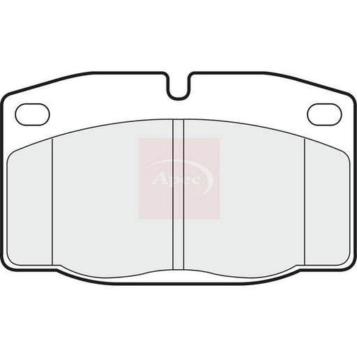 Apec Front Brake Pad Set fits Bedford Astra Van Estate 1984-1991 1.3 1.6 1.7