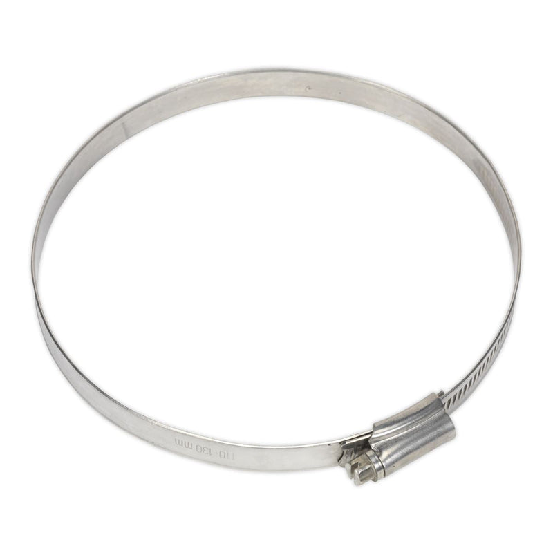 Sealey Hose Clip Stainless Steel110-130mm Pack of 5 SHCSS5 Sealey - Dynamic Drive
