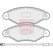 Apec Front Brake Pad Set PAD1505