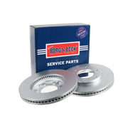 Borg & Beck Front Brake Vented Discs & Pads fits Toyota Hiace IV 1995-2004 2.4