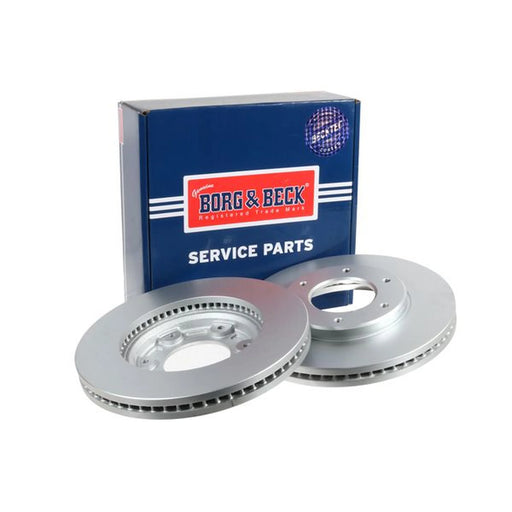 Borg & Beck Front Brake Vented Discs & Pads fits Toyota Hiace IV 1995-2004 2.4
