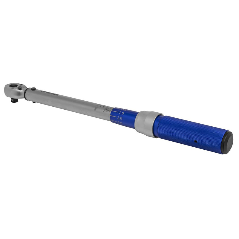 Sealey Torque Wrench Micrometer Style 3/8"Sq Drive 20-120Nm Calibrated STW903 Sealey - Dynamic Drive