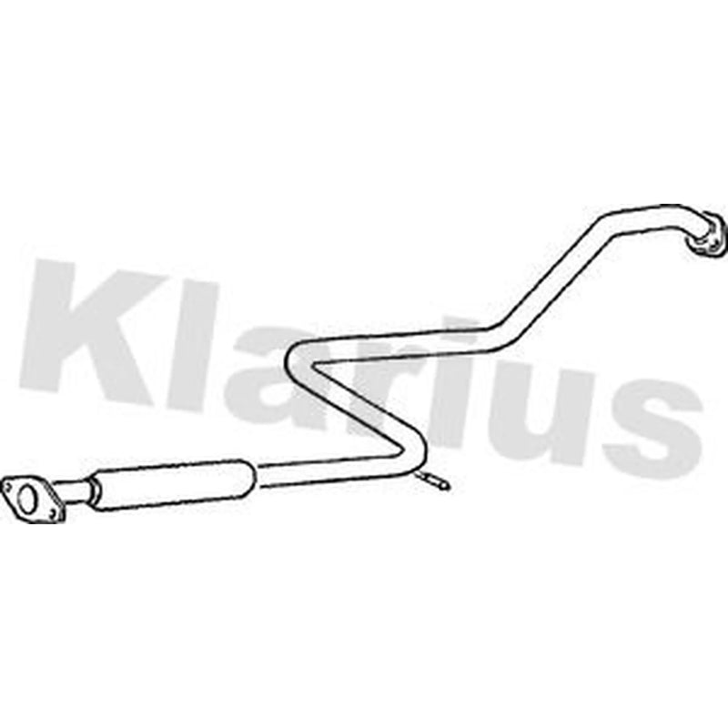 Klarius Box With Centre Pipe Centre fits Nissan Almera 1995-2000 1.4 1.6