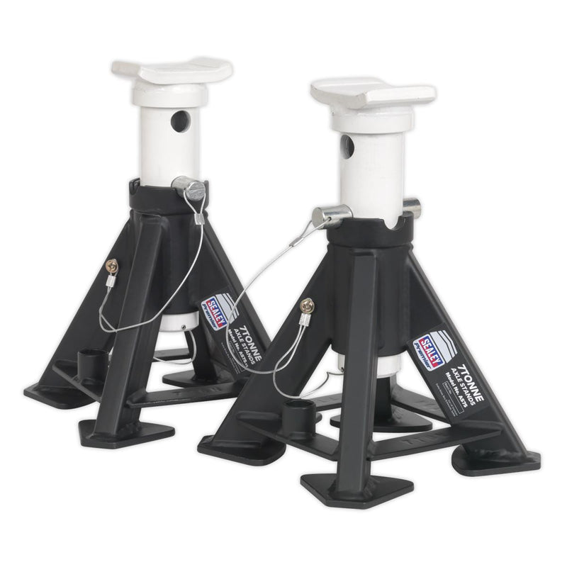 Sealey Short AXLe Stands (Pair) 7 Tonne Capacity per Stand AS7S Sealey - Dynamic Drive