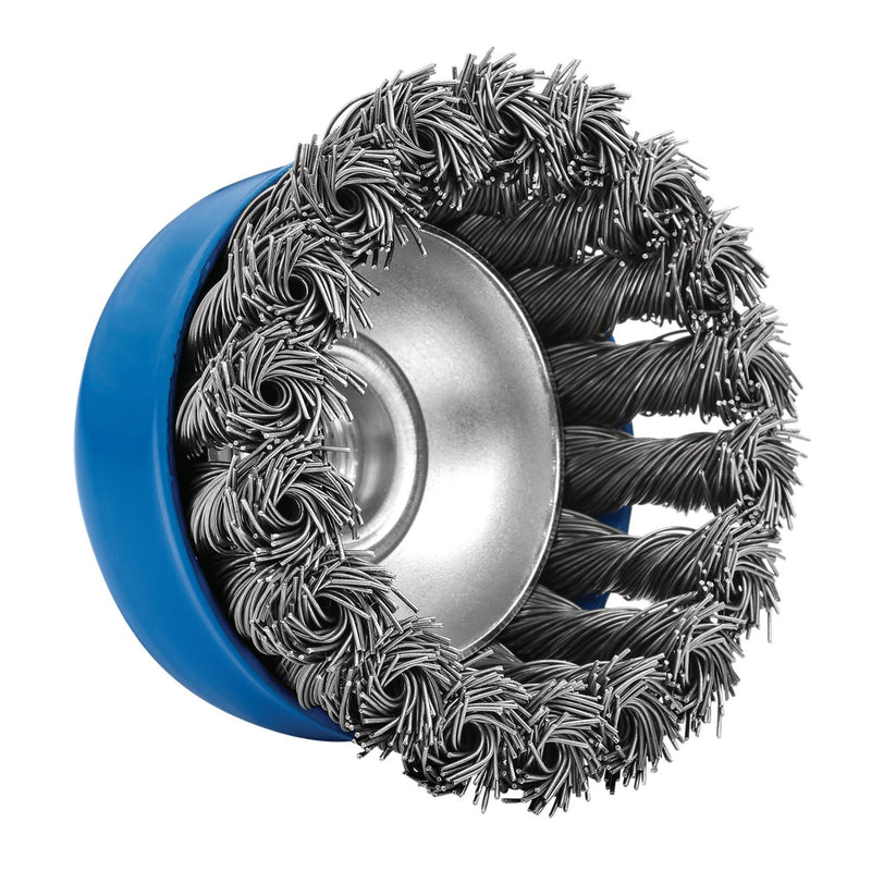 Draper Steel Twist-Knot Wire Cup Brush, 75mm, M14 41449 Draper - Dynamic Drive